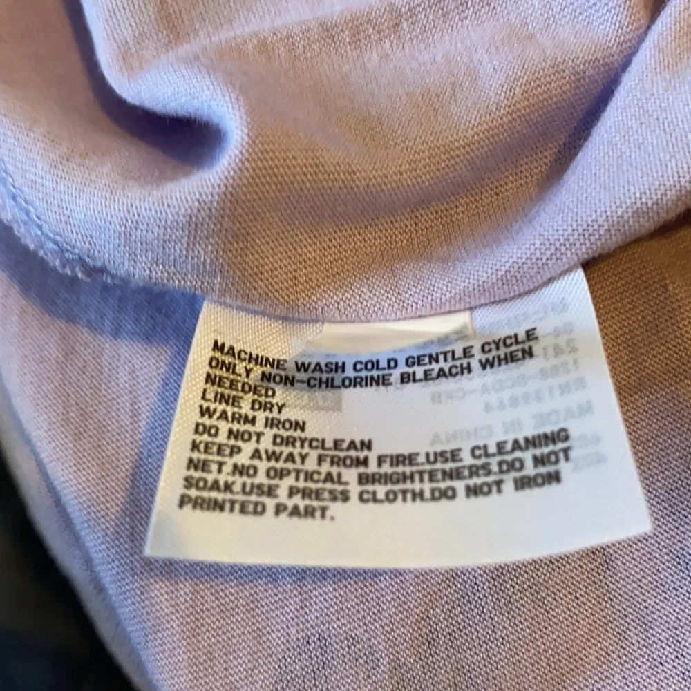 Uniqlo x Anna Sui Women Short Sleeve Tunic Purple - Picture 9 of 9